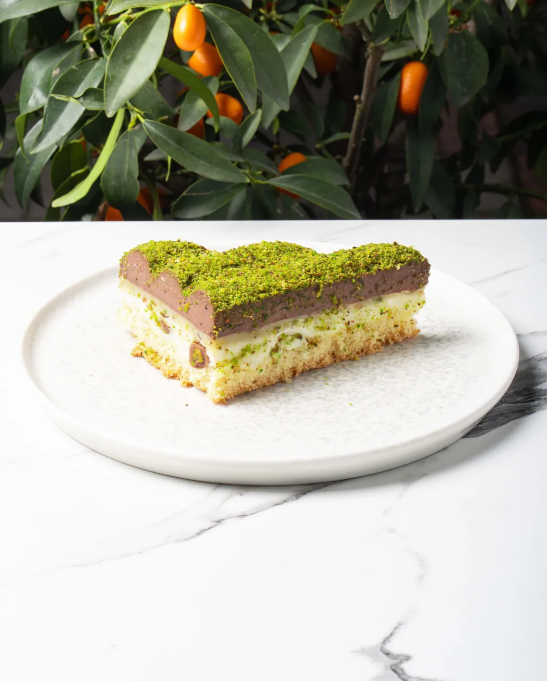 Lemon's Coffee — A slice of Fıstık Rüyası pistachio cake