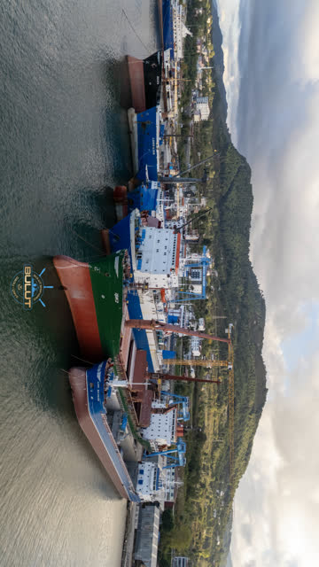 Bulut Shipyard — Tersane havadan